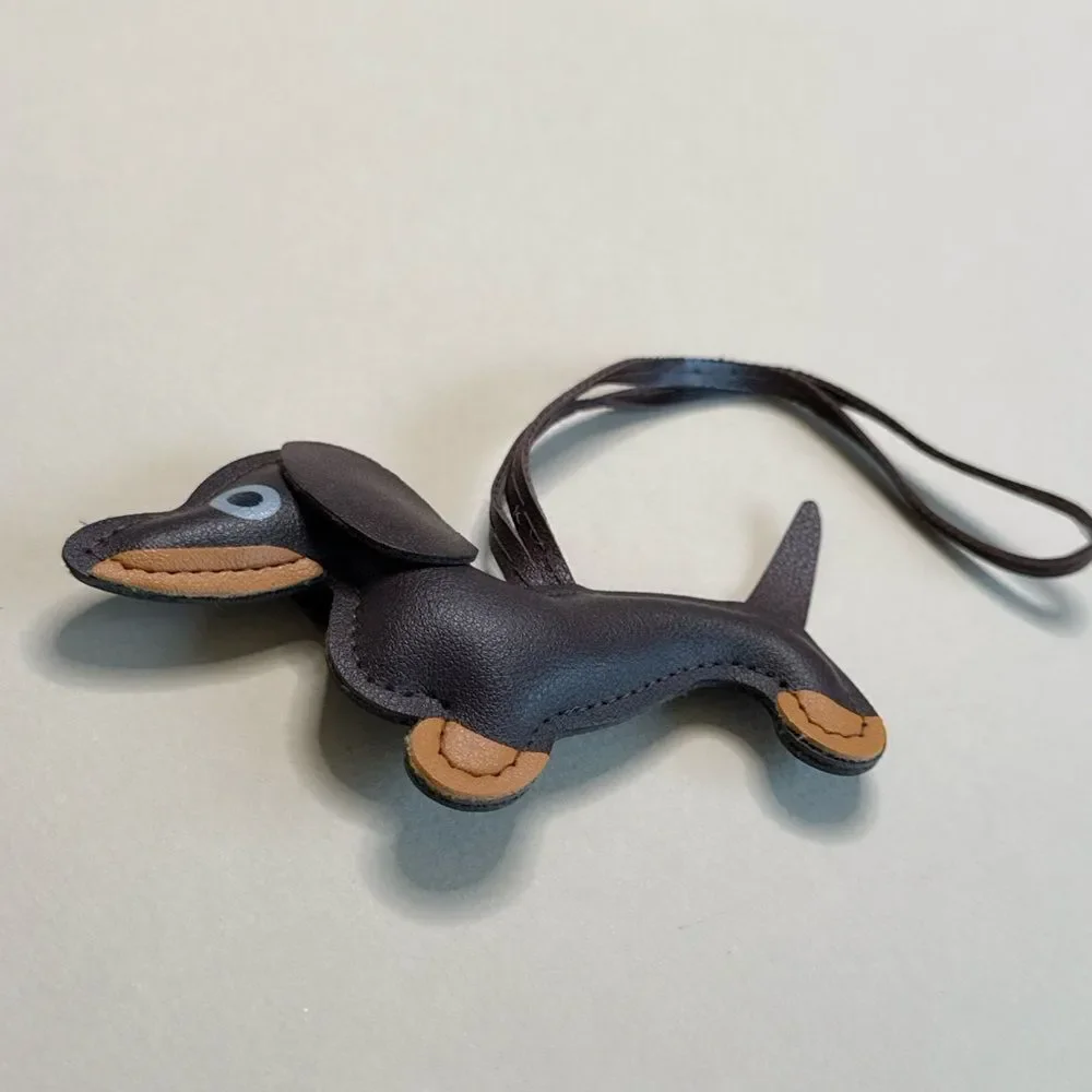 Stylish Black and Tan Dog Key Holder S1062